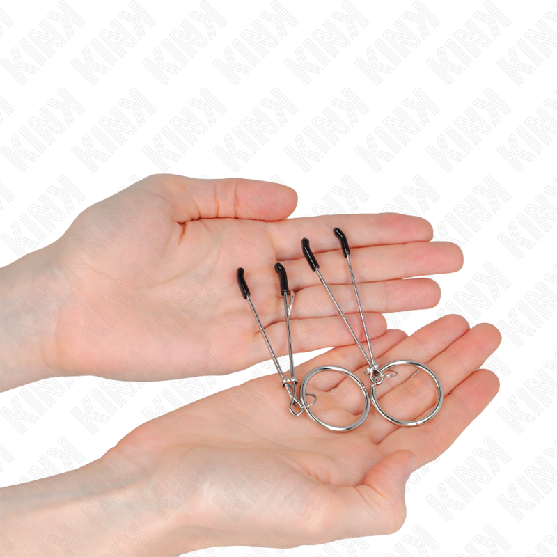 Σφιγκτήρες θηλών KINK - Λεπτοί με δακτύλιο O-RING 7 cm