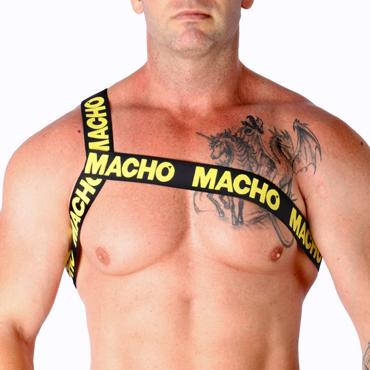 MACHO - ROMAN HARNESS ΚΙΤΡΙΝΗ S/M