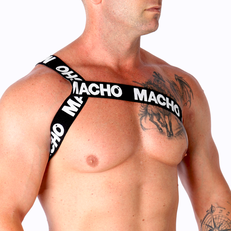 MACHO - ROMAN HARNESS ΛΕΥΚΗ S/M