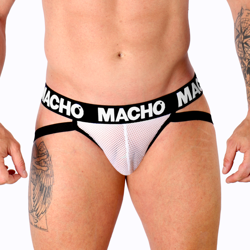 MACHO - MX26X1 JOCK GRID ΛΕΥΚΟ XL