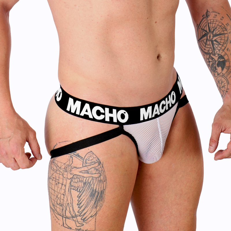 MACHO - MX26X1 JOCK GRID ΛΕΥΚΟ XL