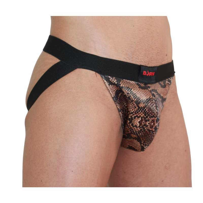 BURN - 002 JOCK SNAKE ΜΑΥΡΟ XL