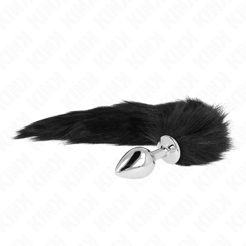 KINK - Πρωκτικό σφίξιμο ΜΕΓΕΘΟΣ M 8 X 3,5 CM ΜΕ ΣΥΝΘΕΤΙΚΗ ΟΥΡΑ 40 CM ΜΑΥΡΟ