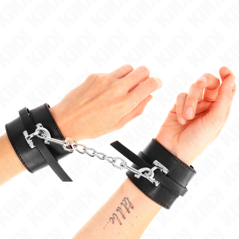 KINK - DELUXE ΜΑΥΡΟΙ ΚΡΑΣΜΟΙ ΜΕ ΚΛΕΙΔΩΜΑ, ΡΥΘΜΙΖΟΜΕΝΟΙ 14,5-21 CM X 6 CM