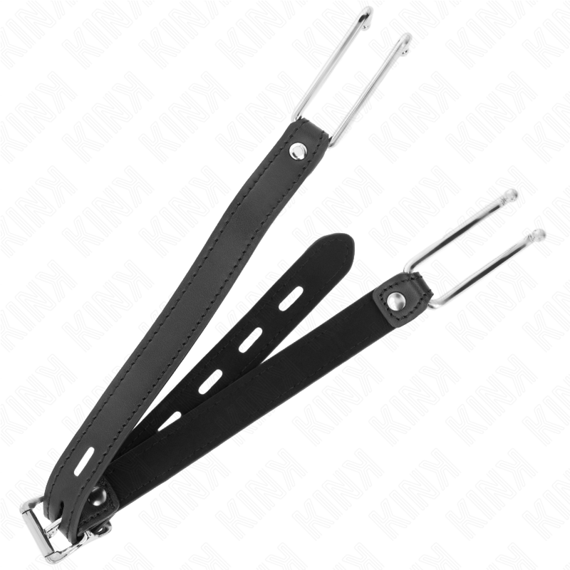 KINK - ΜΕΤΑΛΛΙΚΟ ΓΑΝΤΖΟ ΦΙΜΩΤΗΡΑ 11,5 CM ΜΕ ΛΟΥΡΑΚΙ ΔΕΡΜΑΤΙΝΗΣ ΡΥΘΜΙΖΟΜΕΝΟ 39-58 CM X 2 CM