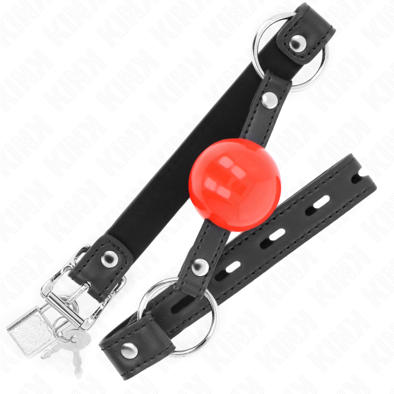 ΦΙΜΩΤΗΡΑΣ KINK - BALL 4 CM ΜΕ ΚΛΕΙΔΑΡΙΑ ΚΟΚΚΙΝΗ ΜΠΑΛΑ ΜΑΥΡΟ ΛΟΥΡΑΚΙ 60 x 2 CM