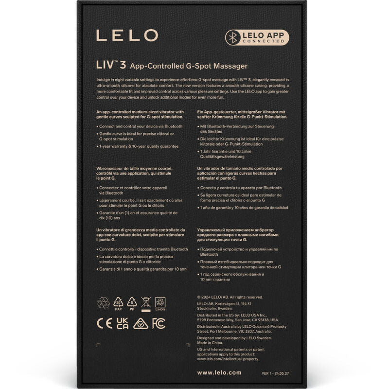 LELO - ΔΙΕΓΕΡΤΗΣ ΣΗΜΕΙΟΥ G LIV™ 3 ΒΙΟΛΕΤΙ