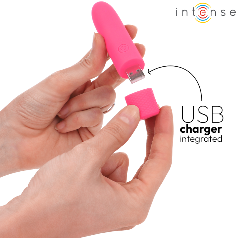INTENSE - SYMONE USB ΕΠΑΝΑΦΟΡΤΙΖΟΜΕΝΗ ΔΟΝΟΥΜΕΝΗ ΣΦΑΙΡΑ 8 ΔΟΝΗΣΕΩΝ ΡΟΖ 10 X 2,2 CM