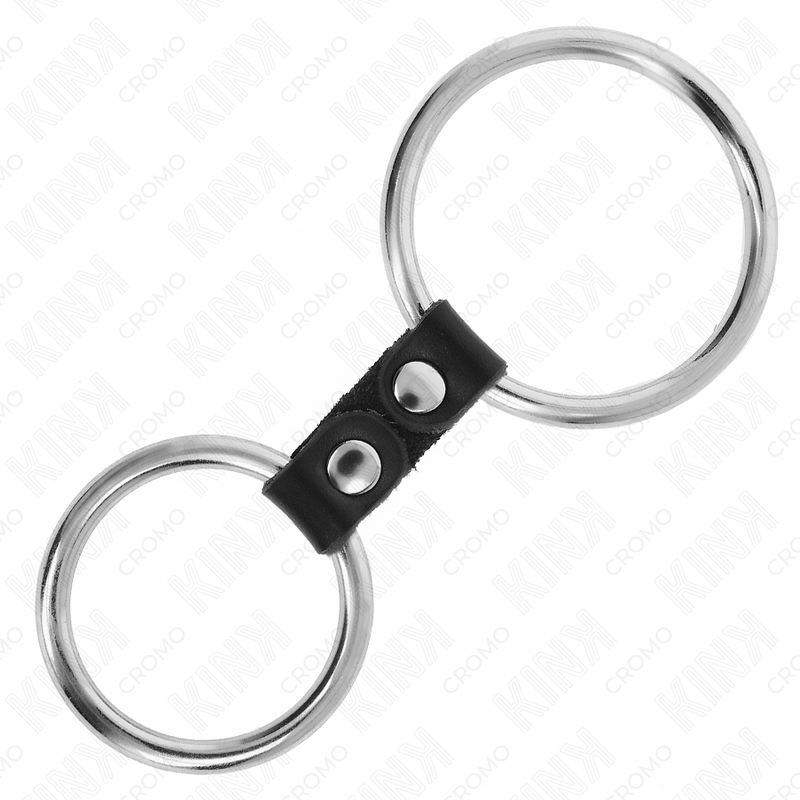 KINK - ΔΙΠΛΟΣ ΜΕΤΑΛΛΙΚΟΣ ΔΑΧΤΥΛΙΔΙ ΠΕΟΥΣ 3,7 CM ΕΩΣ 5 CM ΣΥΝΔΕΕΤΑΙ ΜΕ ΔΕΡΜΑΤΙΝΟ ΛΟΥΡΑΚΙ ΜΟΝΤΕΛΟ 2