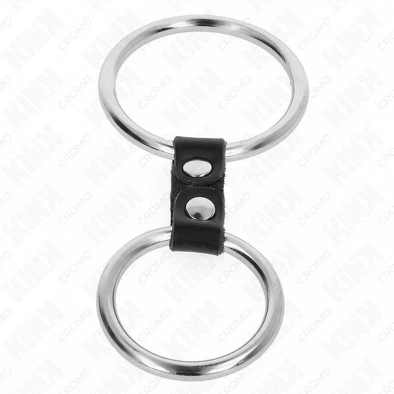 KINK - ΔΙΠΛΟΣ ΜΕΤΑΛΛΙΚΟΣ ΔΑΧΤΥΛΙΔΙ ΠΕΟΥΣ 3,7 CM ΕΩΣ 5 CM ΣΥΝΔΕΕΤΑΙ ΜΕ ΔΕΡΜΑΤΙΝΟ ΛΟΥΡΑΚΙ ΜΟΝΤΕΛΟ 2