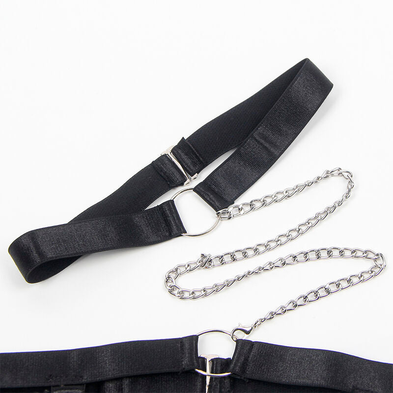 SUBBLIME - 954390 ΣΕΞΙ ΣΩΜΑ ΜΕ ΖΑΡΤΖΟΝΤΑ ΜΑΥΡΟ L/XL
