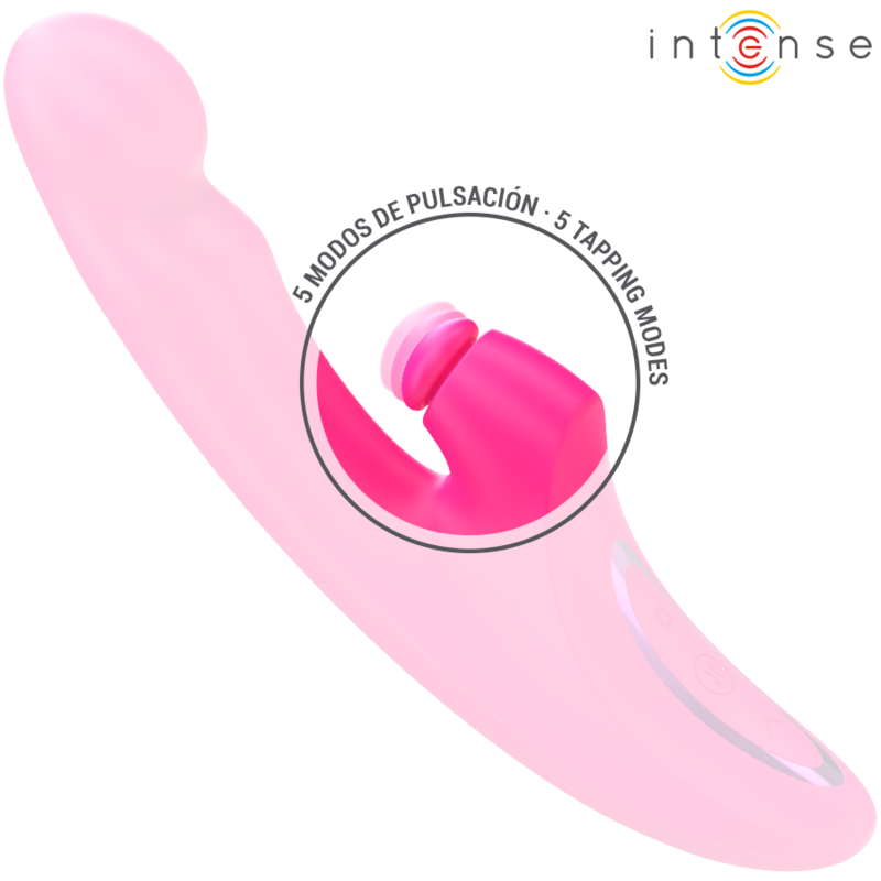 INTENSE - ΔΟΝΗΤΗΣ EMI 13,5 CM ΠΟΛΥΛΕΙΤΟΥΡΓΙΚΟΣ 3 ΣΕ 1 10 ΔΟΝΗΣΕΙΣ ΡΟΖ