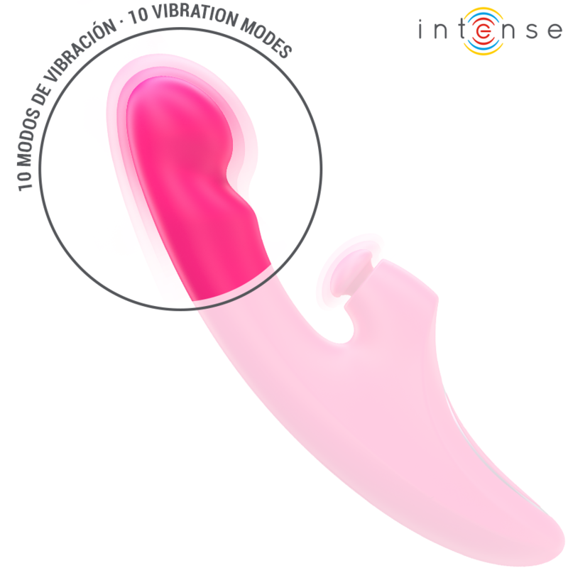 INTENSE - ΔΟΝΗΤΗΣ EMI 13,5 CM ΠΟΛΥΛΕΙΤΟΥΡΓΙΚΟΣ 3 ΣΕ 1 10 ΔΟΝΗΣΕΙΣ ΡΟΖ