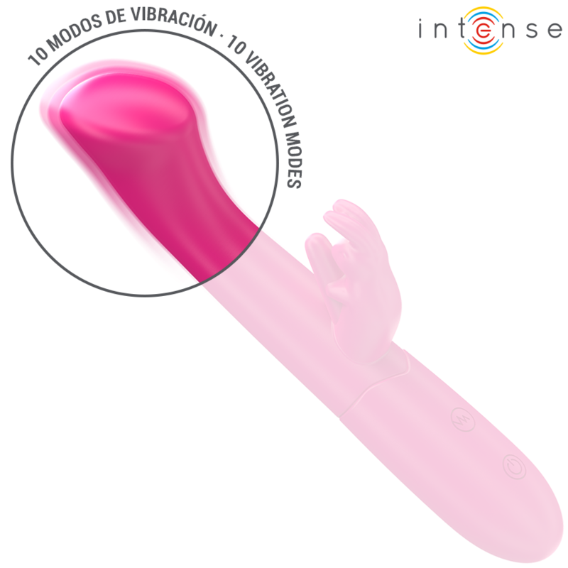 ΔΟΝΗΤΗΣ INTENSE - JULIETA RABBIT 18,6 CM 10 ΔΟΝΗΣΕΙΣ ΡΟΖ