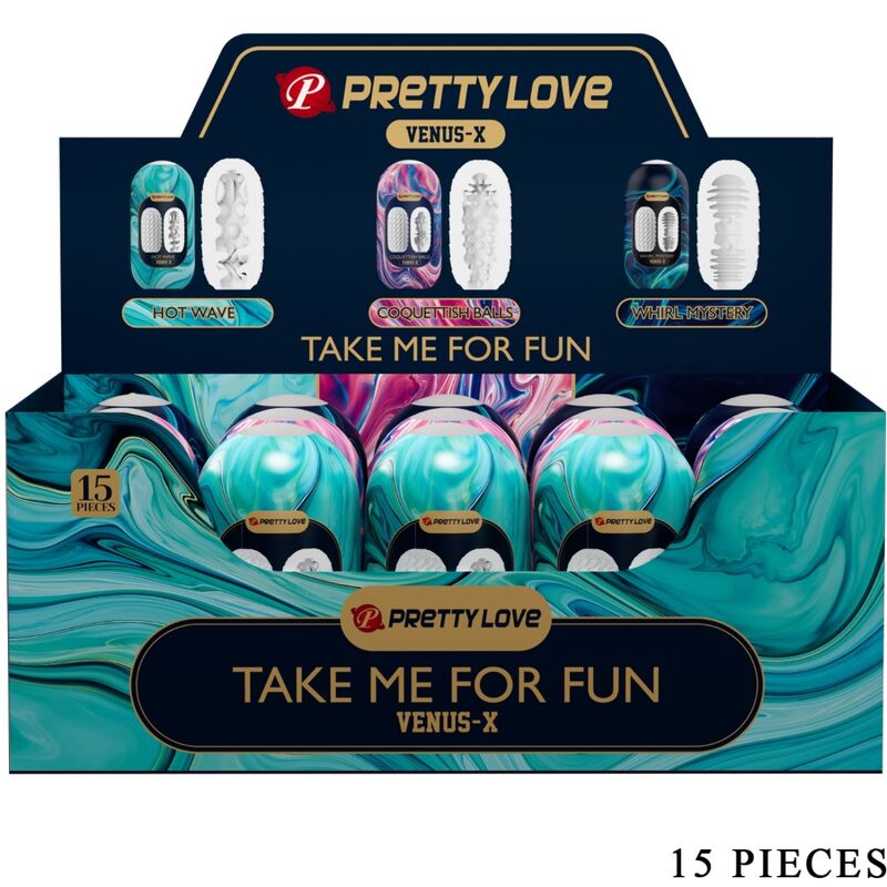 PRETTY LOVE - VENUS X 15 ΑΥΝΑΙΣΘΗΤΗΡΕΣ ΣΙΛΙΚΟΝΗΣ ΓΙΑ ΑΝΔΡΕΣ ΛΕΥΚΟΙ