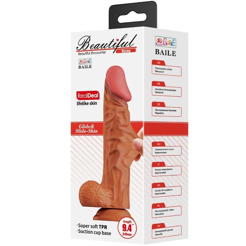 BAILE - BURAQ REALISTIC DILDO 24 CM ΣΑΡΚΑ
