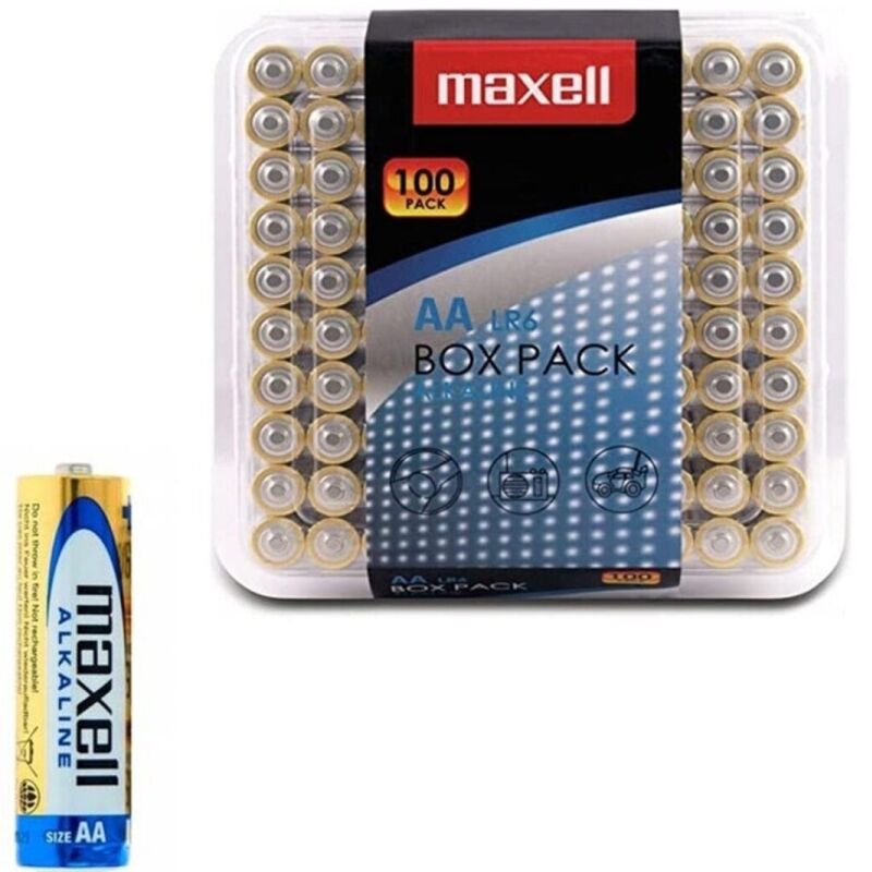 MAXELL - ΑΛΚΑΛΙΚΕΣ ΜΠΑΤΑΡΙΕΣ AA LR6 ΣΥΣΚΕΥΑΣΙΑ*100 ΜΠΑΤΑΡΙΕΣ