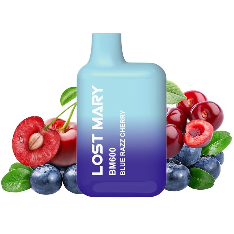 LOST MARY - BM600 ΑΤΜΙΣΤΗΣ ΝΙΚΟΤΙΝΗΣ 2% ΜΙΑΣ ΧΡΗΣΗΣ ΜΠΛΕ RAZZ CHERRY