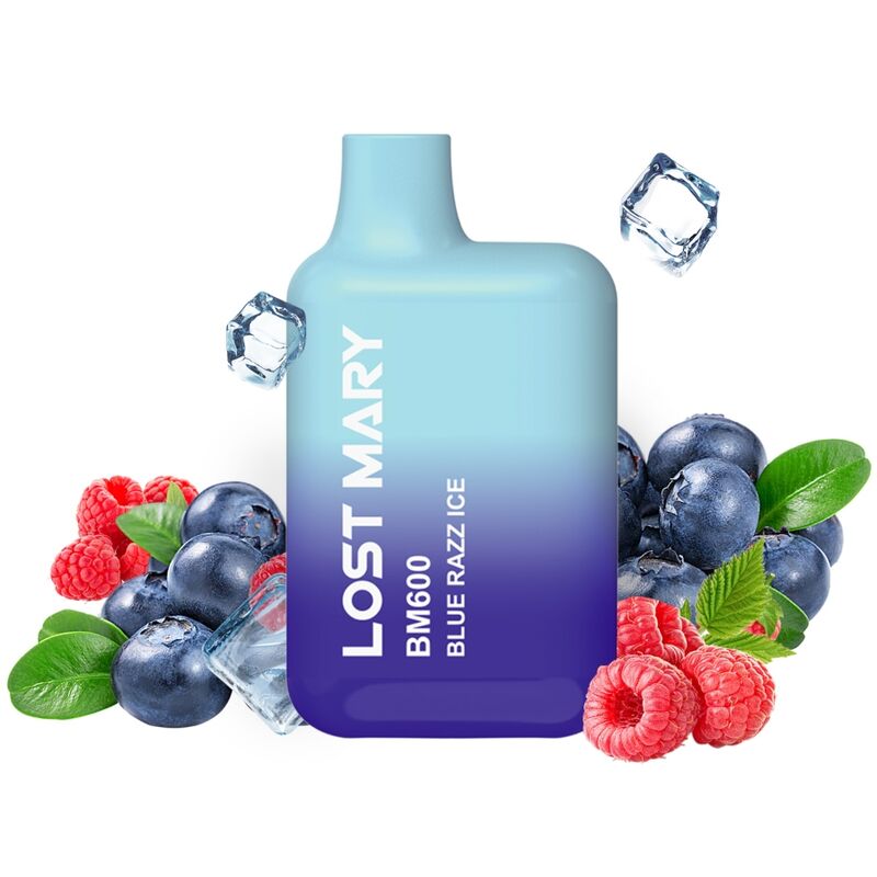 LOST MARY - BM600 ΑΤΜΙΣΤΗΣ ΝΙΚΟΤΙΝΗΣ 2% ΜΙΑΣ ΧΡΗΣΗΣ BLUE RAZZ ICE