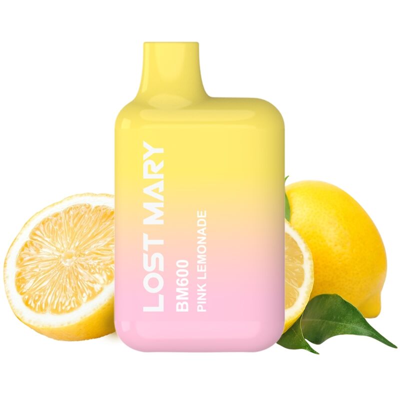 LOST MARY - BM600 ΑΤΜΙΣΤΗΣ ΝΙΚΟΤΙΝΗΣ 2% ΜΙΑΣ ΧΡΗΣΗΣ ΡΟΖ ΛΕΜΟΝΑΔΑ