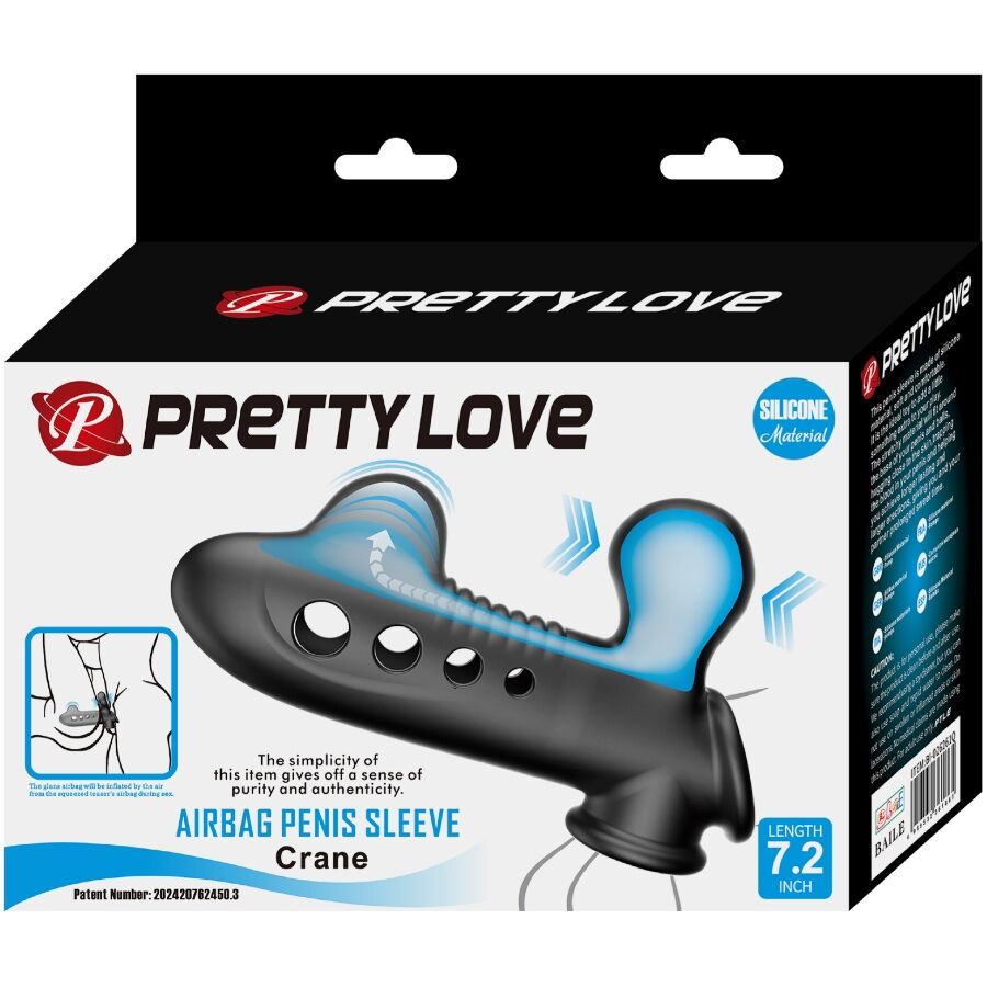 PRETTY LOVE - CRANE ΜΑΝΙΚΙ ΠΕΟΥΣ ΜΕ ΑΕΡΟΣΑΚΟ ΜΑΥΡΟ
