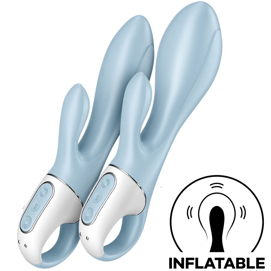 SATISFYER - ΑΝΤΛΙΑ ΑΕΡΑ BUNNY 1 ΦΟΥΣΚΩΤΟΣ ΔΟΝΗΤΗΣ ΚΟΥΝΕΛΙΟΥ ΜΠΛΕ