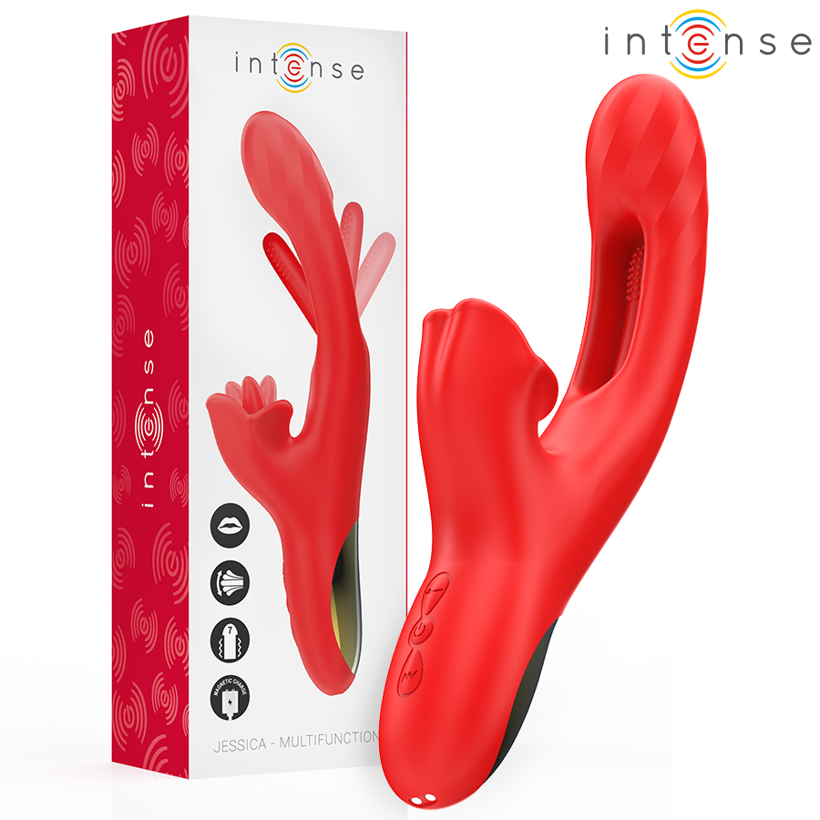 INTENSE - JESSICA ΔΟΝΗΤΗΣ ΠΟΛΥΛΕΙΤΟΥΡΓΙΑΣ ΔΙΕΓΕΡΣΗΣ ΚΛΕΙΤΟΡΙΔΑΣ 24,8 CM ΚΟΚΚΙΝΟΣ
