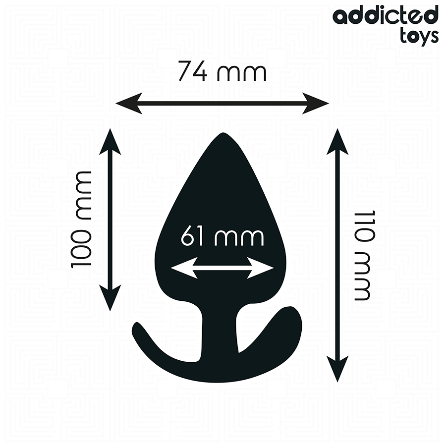 ADDICTED TOYS - Πρωκτικό βύσμα σιλικόνης, μέγεθος XXL 11 cm