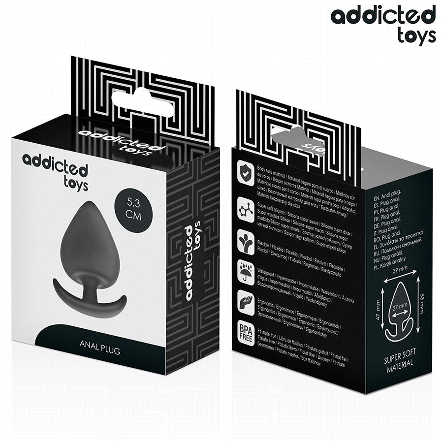 ADDICTED TOYS - Πρωκτικό βύσμα σιλικόνης μέγεθος S 5,3 cm
