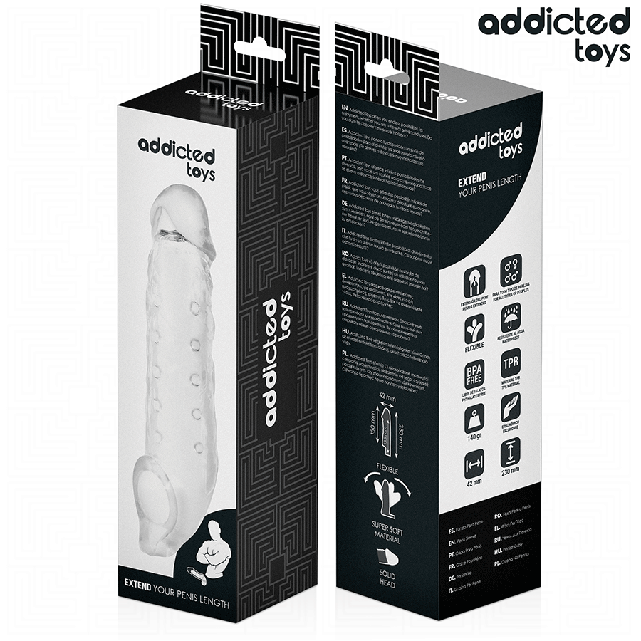 ADDICTED TOYS - ΔΙΑΦΑΝΗ ΘΗΚΗ ΠΕΟΥΣ ΜΕΓΕΘΟΣ M 27 CM