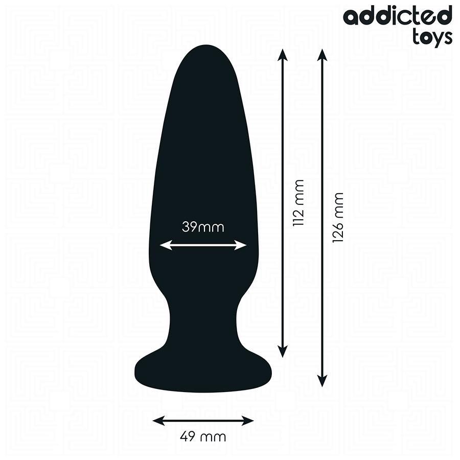 ADDICTED TOYS - Πρωκτικό βύσμα με σιλικόνη κόσμημα μέγεθος L 12,6 cm