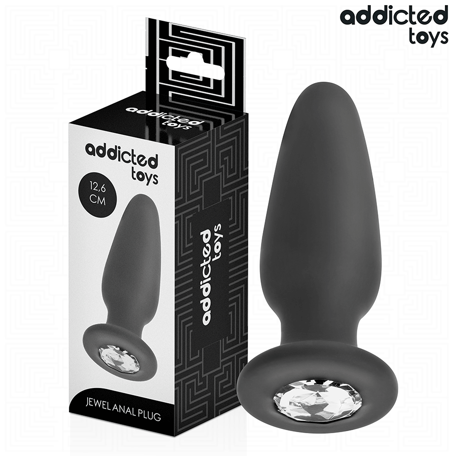ADDICTED TOYS - Πρωκτικό βύσμα με σιλικόνη κόσμημα μέγεθος L 12,6 cm