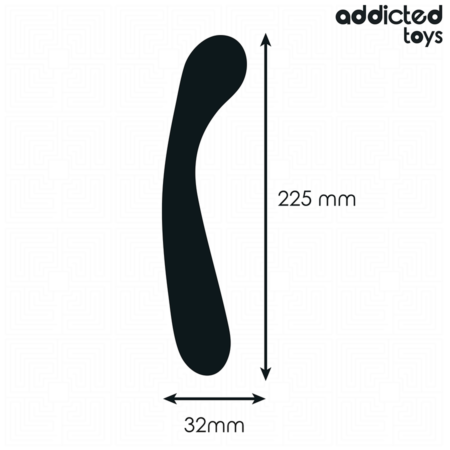 ADDICTED TOYS - ΔΙΠΛΟ ΠΡΩΚΤΙΚΟ ΜΑΣΑΖ ΣΙΛΙΚΟΝΗΣ 22,5 CM