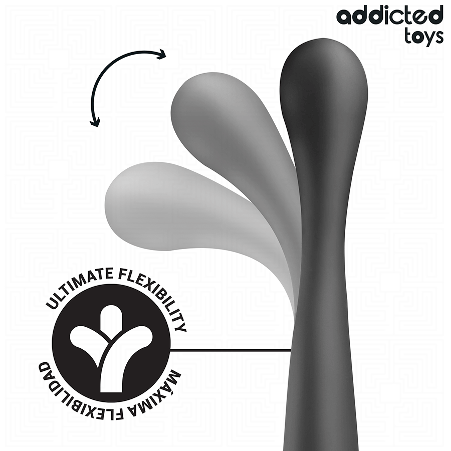 ADDICTED TOYS - ΔΙΠΛΟ ΠΡΩΚΤΙΚΟ ΜΑΣΑΖ ΣΙΛΙΚΟΝΗΣ 22,5 CM
