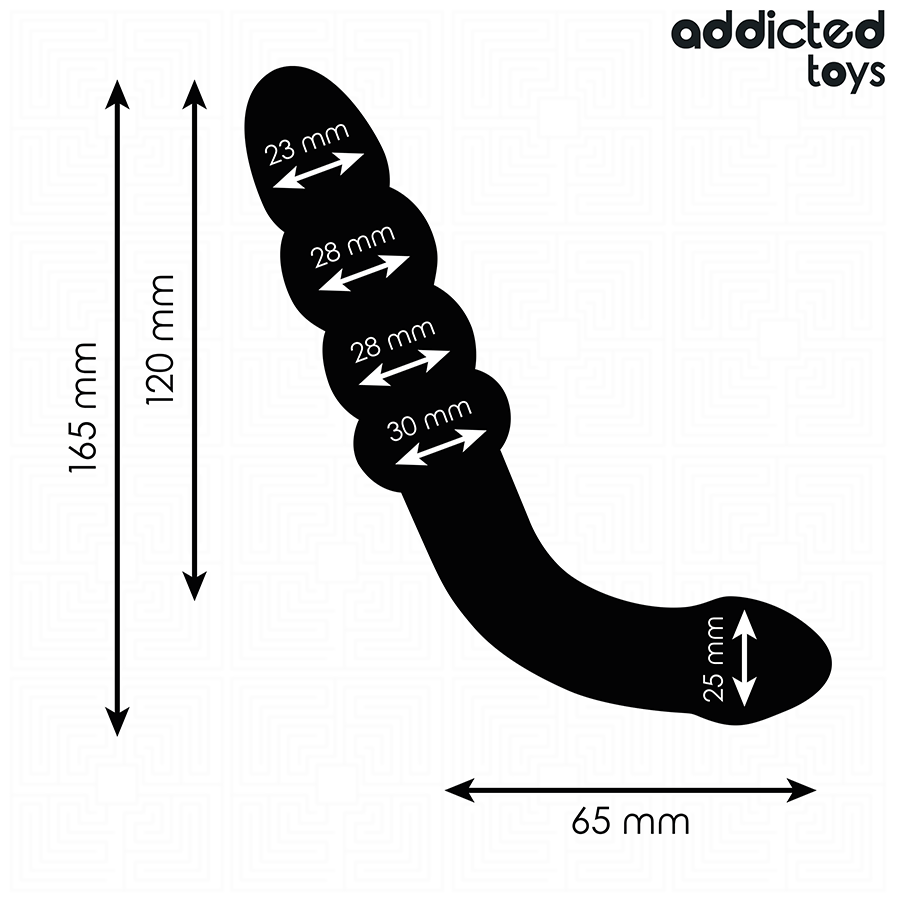 ADDICTED TOYS - ΔΙΠΛΟ ΠΡΩΚΤΙΚΟ ΜΑΣΑΖ ΣΙΛΙΚΟΝΗΣ 16,5 CM