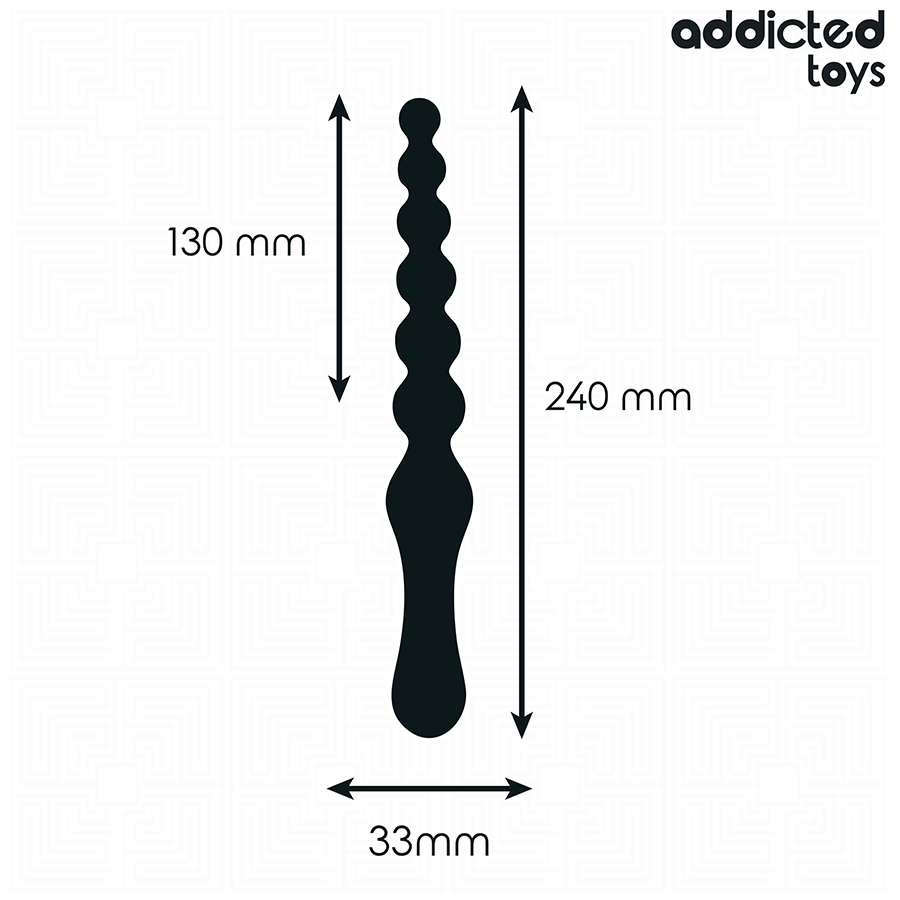 ADDICTED TOYS - ΔΙΠΛΟ ΠΡΩΚΤΙΚΟ ΜΑΣΑΖ ΣΙΛΙΚΟΝΗΣ 24 CM