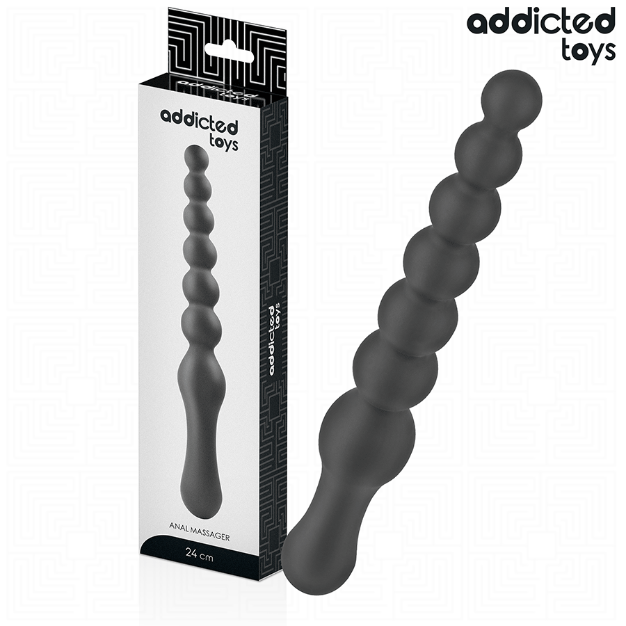 ADDICTED TOYS - ΔΙΠΛΟ ΠΡΩΚΤΙΚΟ ΜΑΣΑΖ ΣΙΛΙΚΟΝΗΣ 24 CM