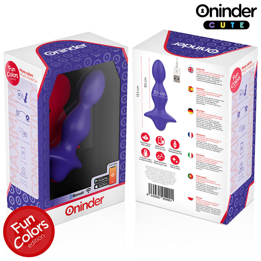 ONINDER CUTE - Δονούμενος Πρωκτικός Διαστολέας για τα οπίσθια της Love - Δωρεάν Παγκόσμια Εφαρμογή