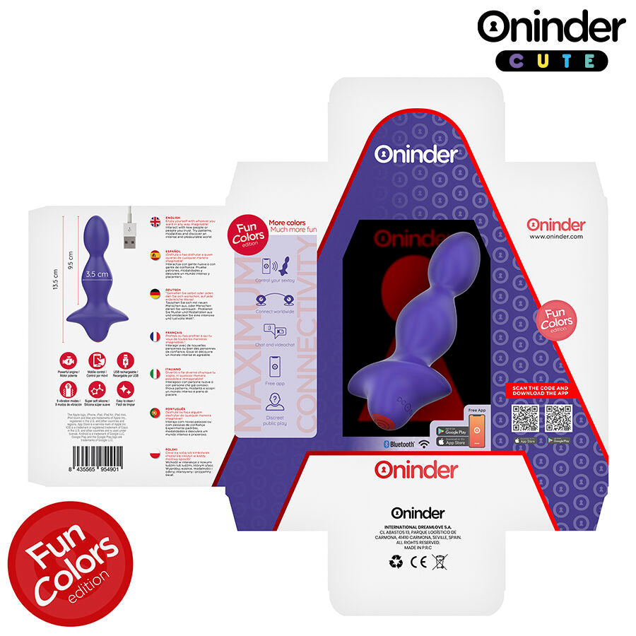 ONINDER CUTE - Δονούμενος Πρωκτικός Διαστολέας για τα οπίσθια της Love - Δωρεάν Παγκόσμια Εφαρμογή