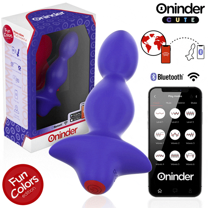 ONINDER CUTE - Δονούμενος Πρωκτικός Διαστολέας για τα οπίσθια της Love - Δωρεάν Παγκόσμια Εφαρμογή
