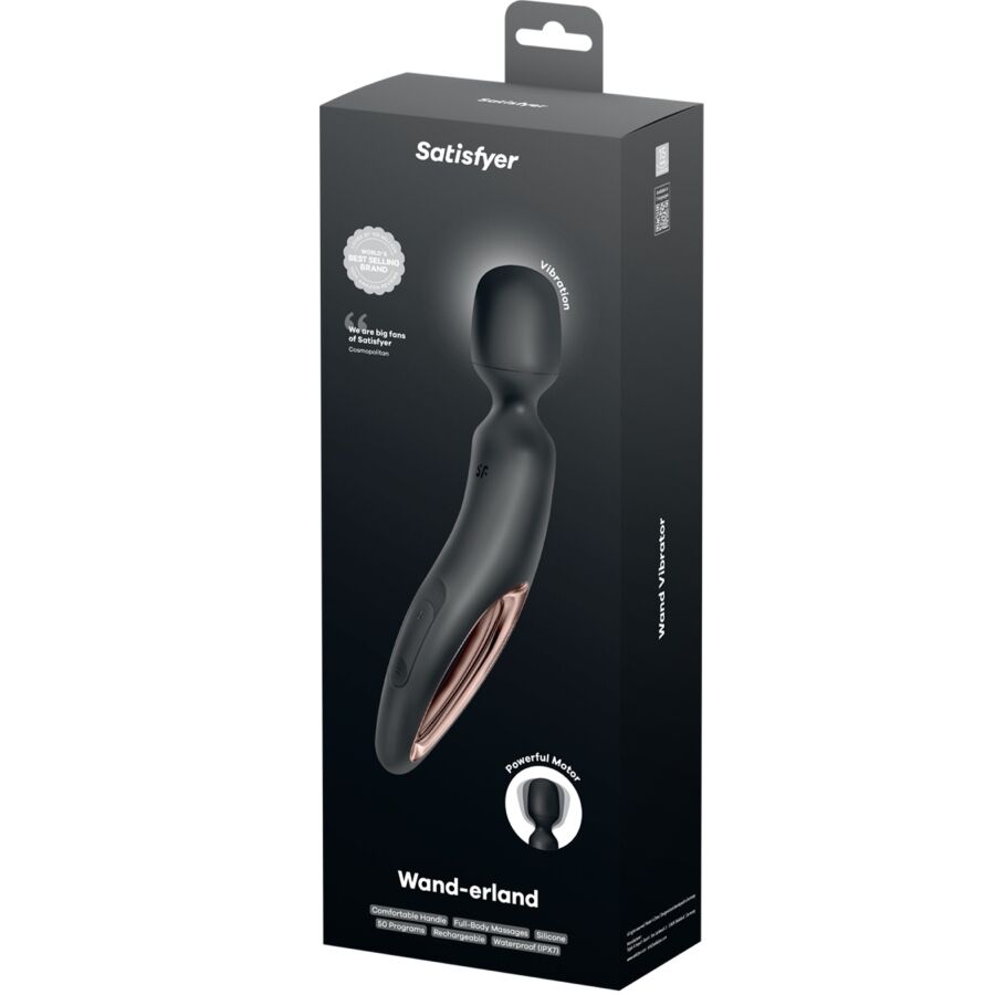 SATISFYER - WAND ERLAND ΔΟΝΗΤΙΚΟ ΜΑΣΑΖ ΜΑΥΡΟ