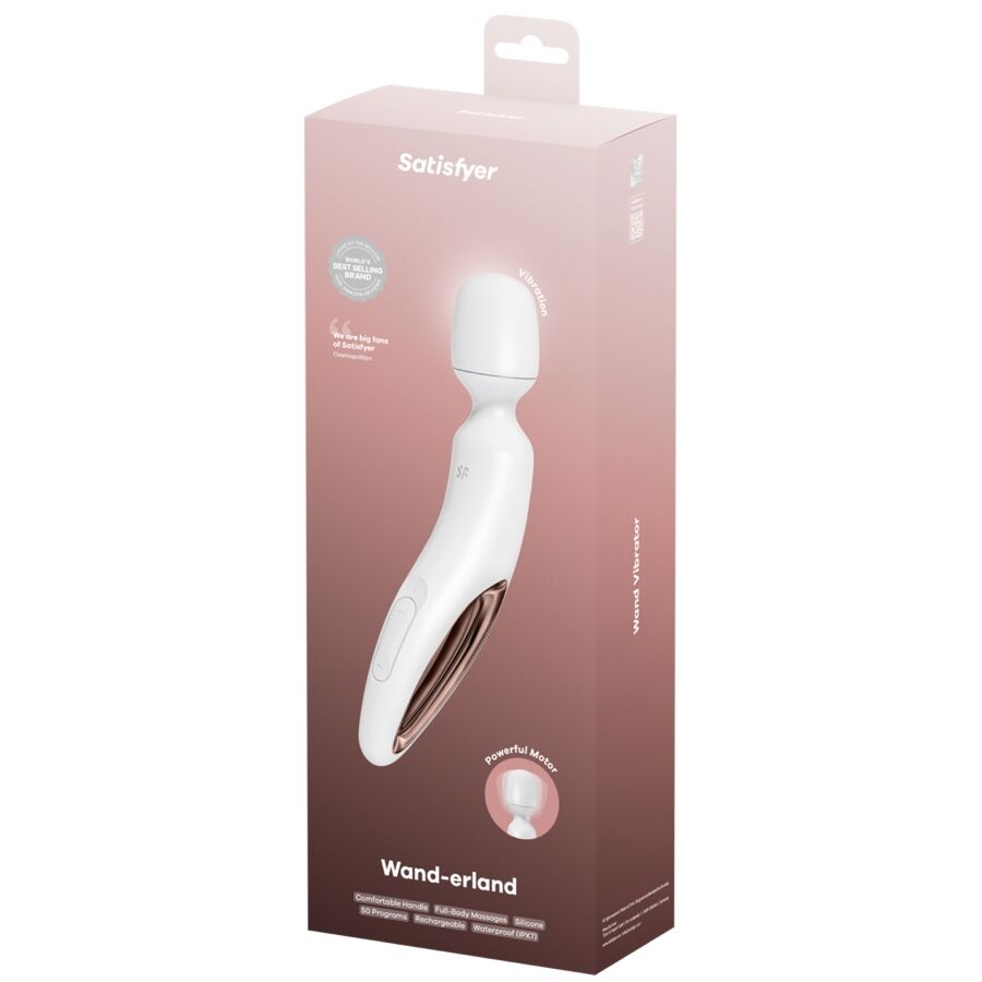 SATISFYER - WAND ERLAND ΔΟΝΗΤΙΚΟ ΜΑΣΑΖ ΛΕΥΚΟ