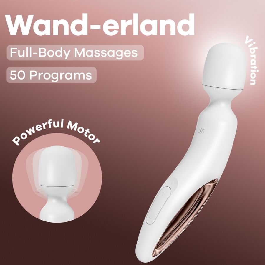 SATISFYER - WAND ERLAND ΔΟΝΗΤΙΚΟ ΜΑΣΑΖ ΛΕΥΚΟ