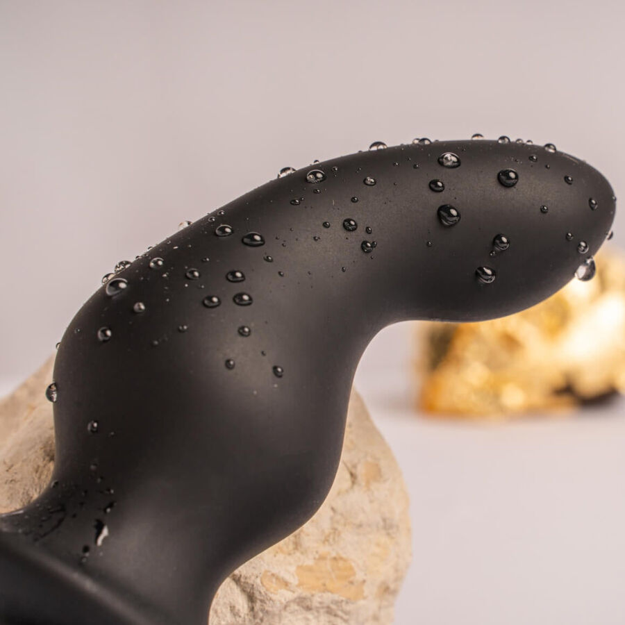 ROCKS-OFF - RO-ZEN RRO ANAL PLUG WITH VIBRATING PENIS RING BLACK