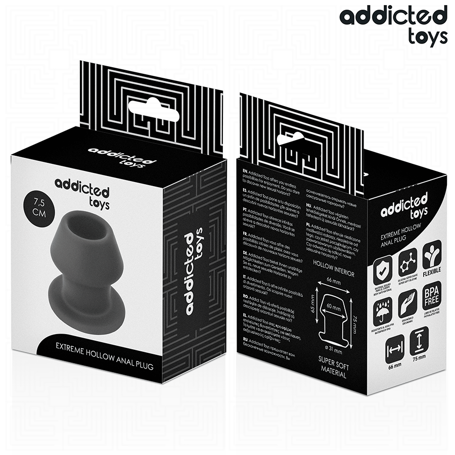 ADDICTED TOYS - EXTREME HOLLOW ΠΡΩΚΤΙΚΟ ΠΩΜΑ ΣΙΛΙΚΟΝΗΣ ΜΕΓΕΘΟΣ S 7.5 CM