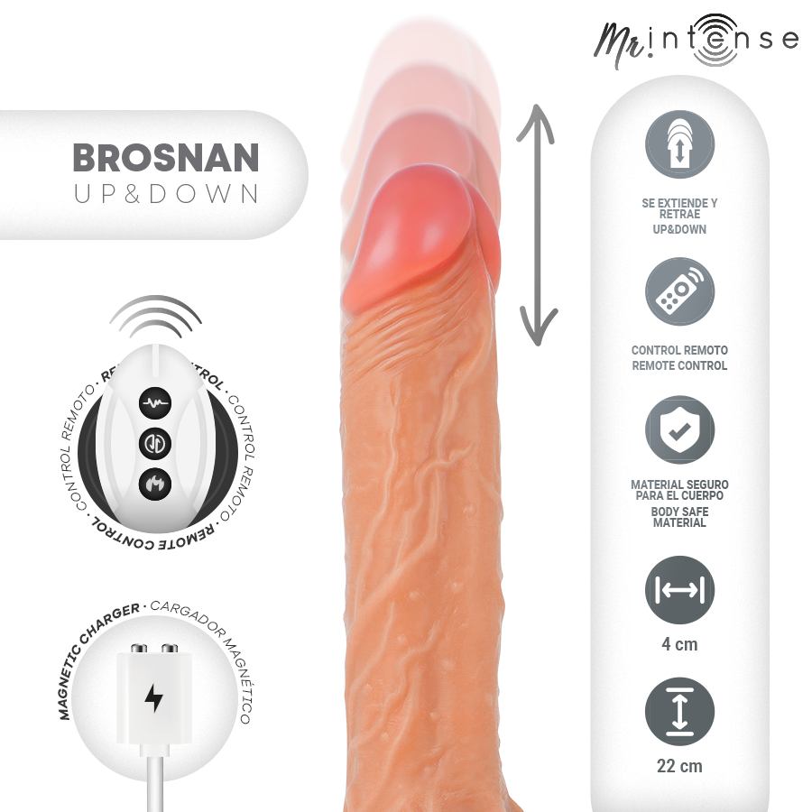 MR INTENSE - BROSNAN ΡΕΑΛΙΣΤΙΚΟ ΠΟΛΥΛΕΙΤΟΥΡΓΙΚΟ ΜΕ ΔΟΝΗΣΗ, ΤΗΛΕΧΕΙΡΙΣΤΗΡΙΟ ΠΑΝΩ ΚΑΙ ΚΑΤΩ, 22 ΕΚ. - Ή - 4 ΕΚ.