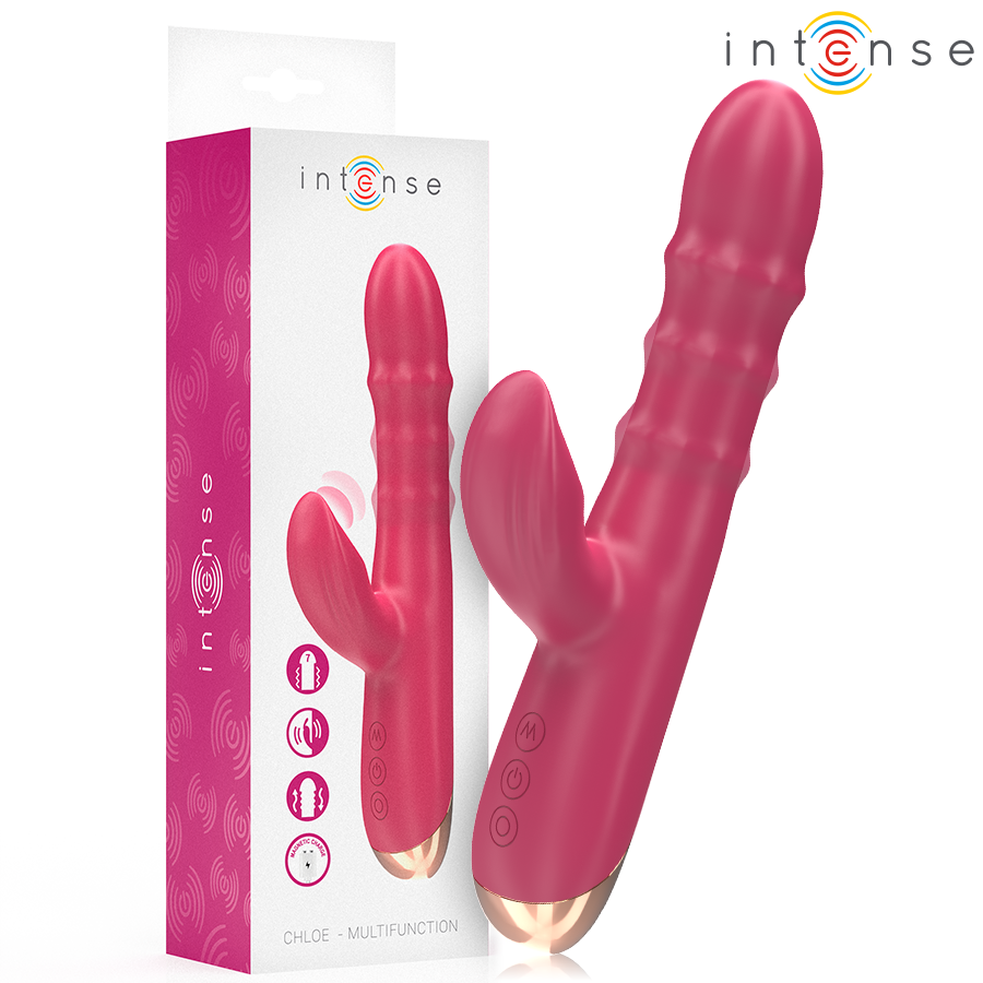 INTENSE - CHLOE ΠΟΛΥΛΕΙΤΟΥΡΓΙΚΟΣ ΔΟΝΗΤΗΣ 3 ΣΕ 1 ΚΟΚΚΙΝΟΣ
