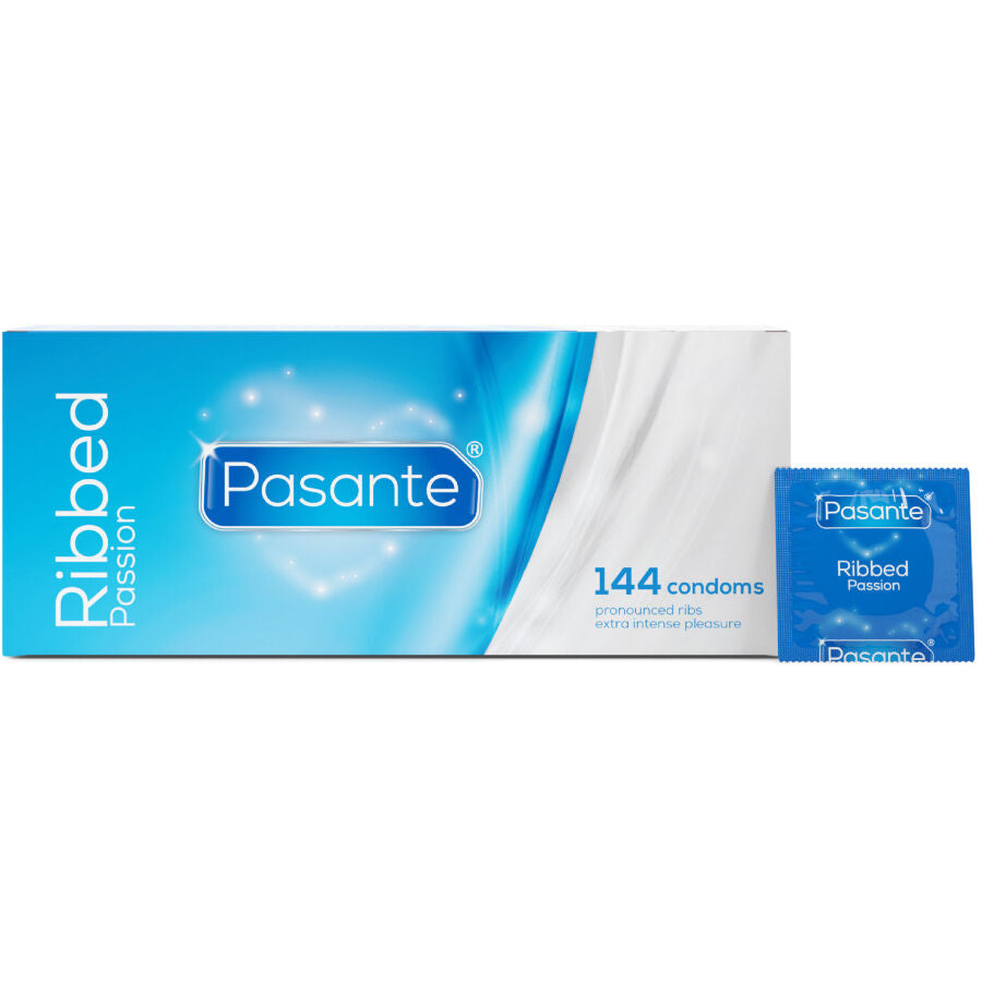 PASANTE - Ραβδωτά προφυλακτικά PASSION Κουτί 144 τεμαχίων