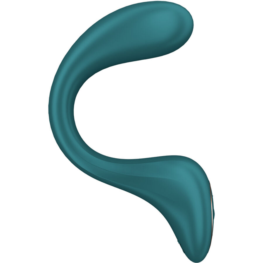 Δονητής SATISFYER - G FOR GODDESS 2 RABBIT σε σχήμα μπουκαλιού, πράσινο