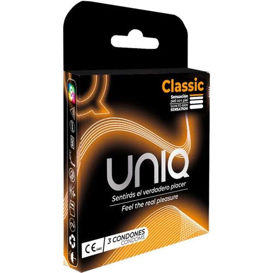 UNIQ - ΚΛΑΣΙΚΑ ΠΡΟΦΥΛΑΚΤΙΚΑ ΧΩΡΙΣ ΛΑΤΕΞ 3 ΤΕΜΑΧΙΩΝ